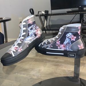 Dior B23 High Canvas Sorayama Robot Black